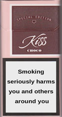 Kiss Super Slims Choco Cigarettes pack