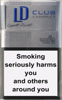 LD Club Compact Silver Cigarettes pack