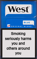 West Blue Cigarettes pack