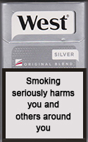 West Silver Cigarettes pack