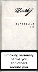 Davidoff Super Slims One (White) 100`s Cigarettes pack