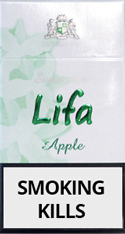 Lifa Super Slims Apple Cigarettes pack