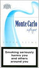 Monte Carlo Super Slims Intrigue 100`s Cigarettes pack