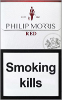 Philip Morris Red Cigarettes pack