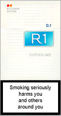 R1 Super Slims 100`s Cigarettes pack