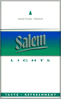 Salem Green (Lights) Menthol Cigarettes pack